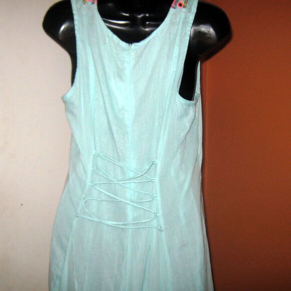 Antica Sartoria Large Linen Maxi Dress NWT - Picture 3 of 8